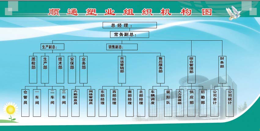 順通塑業(yè)組織架構(gòu)